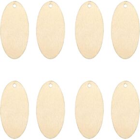 70 قطعة من القرط الخشبي البيضاوي غير المكتمل، شرائح خشبية بيضاوية طبيعية ريفية خشبية فارغة أقراط قلادة للمجوهرات شكل بيضاوي الحرف اليدوية الزفاف المركزية عيد الميلاد in Kuwait