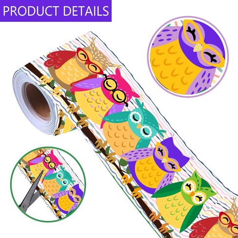 36 Feet Bulletin Board Border Decor Owls Bulletin Board Borders - Die-Cut Back-to-School Decoration Borders Bulletin Borders Strips for Photo Wall,Desks,Black Board,Home,School Classroom (Baseball) in Saudi Arabia