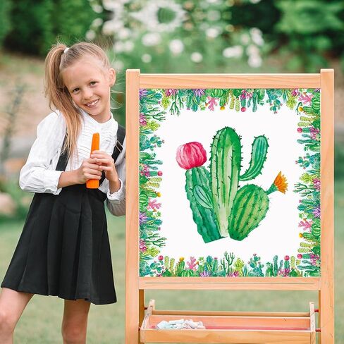 65.6 Feet Cactus Bulletin Board Border Cactus Classroom Decoration Watercolor Cactus Bulletin Board Wall Decor Cactus Multicolor in Kuwait