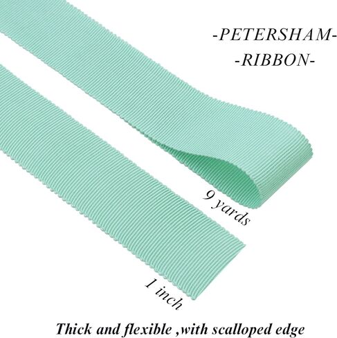 Petersham Ribbon 1 Inch Vintage Ribbon for Millinery Hat Craft(Black) in Saudi Arabia