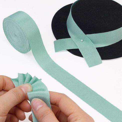 Petersham Ribbon 1 Inch Vintage Ribbon for Millinery Hat Craft(Black) in Saudi Arabia