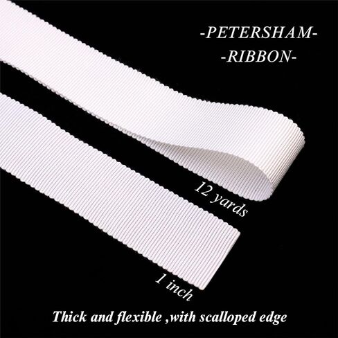 Petersham Ribbon 1 Inch Vintage Ribbon for Millinery Hat Craft(Black) in Saudi Arabia