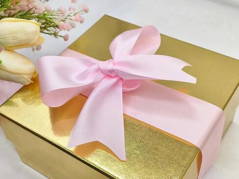 White Satin Ribbon Rolls 2 inch Wide Silk Blanket Binding Ribbon 50 Yards Single Faced Ribbon for Wedding Decor-Flower Bouquet Wrap-Gift Wrapping-Bows Making-Hats-DIY Craft #01 in Kuwait