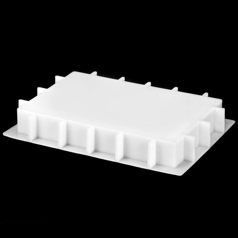 QWORK Large Silicone Tray Molds for Resin, 13.5"x9.5" Deep Rectangle Mold with Metal Handles, Durable & Flexible Silicone for Epoxy Casting, DIY Crafts in Saudi Arabia