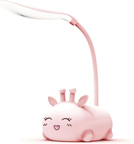 LED Desk Lamp, Portable LED Table Light, Mini Animal Night Light, Cute Foldable USB Rechargeable Reading Light for Bedroom Children's Bedside Study (Bear, Pink) in Saudi Arabia