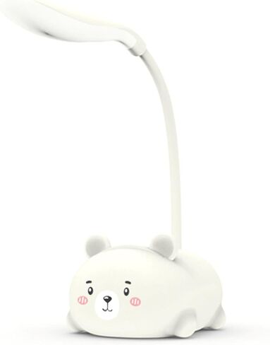 LED Desk Lamp, Portable LED Table Light, Mini Animal Night Light, Cute Foldable USB Rechargeable Reading Light for Bedroom Children's Bedside Study (Bear, Pink) in Saudi Arabia