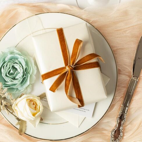 Pink Velvet Ribbon 3/8 Inch X 25Yd Single Face Fabric Ribbon Roll for Gift Wrapping Decoration Party Handmade Craft Ornaments Bow Making Christmas Decoration in Kuwait