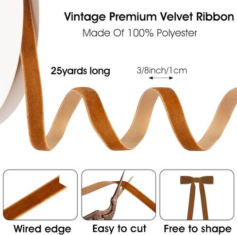 Pink Velvet Ribbon 3/8 Inch X 25Yd Single Face Fabric Ribbon Roll for Gift Wrapping Decoration Party Handmade Craft Ornaments Bow Making Christmas Decoration in Kuwait