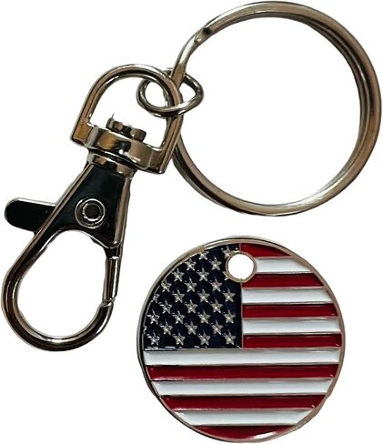 Shopping Cart Quarter Coin with Keyring (USA Flag) in Saudi Arabia