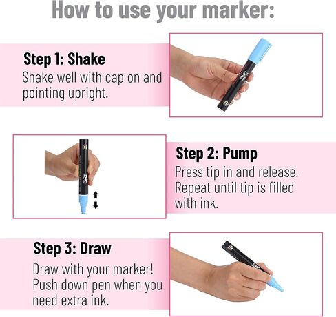 Mr. Pen- Chalk Markers, 6 Pack, Dual Tip, Vibrant Colors, 8 Labels, Chalkboard Markers, Liquid Chalk Markers, Chalk Pens, Chalk Markers for Blackboard, Chalk Board Marker Pens, Chalk Board Markers in Saudi Arabia