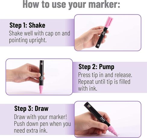 Mr. Pen- Chalk Markers, 6 Pack, Dual Tip, Vibrant Colors, 8 Labels, Chalkboard Markers, Liquid Chalk Markers, Chalk Pens, Chalk Markers for Blackboard, Chalk Board Marker Pens, Chalk Board Markers in Saudi Arabia