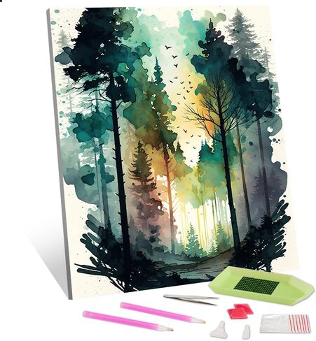 TISHIRON Diamond Art Painting Kits, Wildflower Diamond Art Kits Flowers Diamond Art Floral Diamond Art Painting Kit for Adults Full Drill Flowers Paint with Diamonds Home Decor, 12x16 Inches in Saudi Arabia