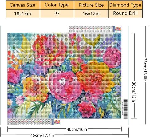 مجموعات فنية ماسية من TISHIRON للبالغين، مجموعة فنية ماسية للغابات بالألوان المائية، لوحة فنية تجريدية ماسية للطبيعة والمناظر الطبيعية الماسية، لوحة فنية كاملة للحفر مع مجموعات الماس، 12 × 16 بوصة in Kuwait
