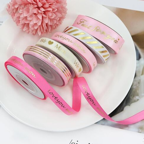 9 Rolls 45 Yards Christmas Ribbons Metallic Buffalo Printed Grosgrain Satin Ribbons 3/8″ Wide DIY Craft Fabric for Holiday Wedding Anniversary Decorations Gift Wrapping (Christmas-9 Roll) in Kuwait