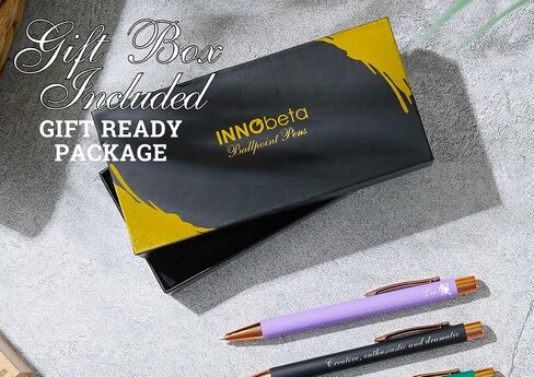 InnoBeta Leo Gifts for Women Ballpoint Pen Set of 4, Perfect Leo birthday Gifts Idea in Birthday, Christmas - Copper in Saudi Arabia