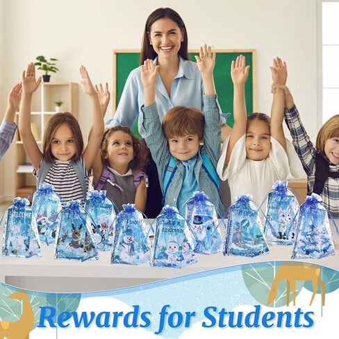 مجموعة قرطاسية شتوية 200 قطعة من هدايا حفلات الكريسماس وتبادل هدايا العطلات تتضمن دفاتر رجل الثلج وإشارات البطريق المرجعية وأقلام حبر جاف وحقائب ندفة الثلج لحقيبة الهدايا المدرسية in Kuwait