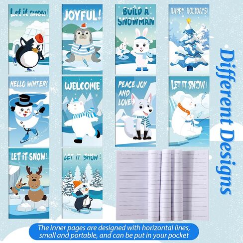 مجموعة قرطاسية شتوية 200 قطعة من هدايا حفلات الكريسماس وتبادل هدايا العطلات تتضمن دفاتر رجل الثلج وإشارات البطريق المرجعية وأقلام حبر جاف وحقائب ندفة الثلج لحقيبة الهدايا المدرسية in Kuwait