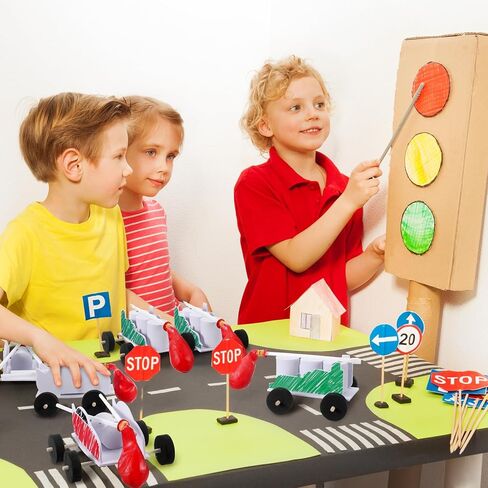 20 مجموعة من بالونات السيارة DIY مجموعات البخار بالون قوة السيارة مجموعات الارتداد سيارة للأطفال الفصول الدراسية الجذعية الأنشطة التعليمية والعلمية in Kuwait