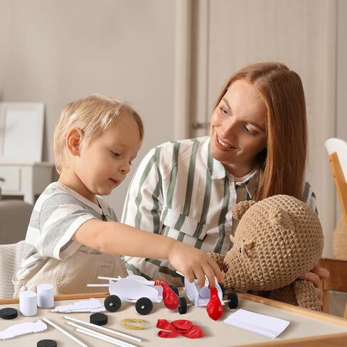 20 مجموعة من بالونات السيارة DIY مجموعات البخار بالون قوة السيارة مجموعات الارتداد سيارة للأطفال الفصول الدراسية الجذعية الأنشطة التعليمية والعلمية in Kuwait