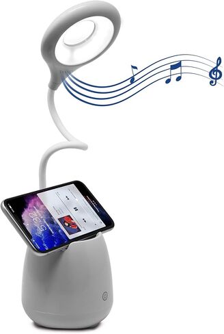 Aduro U-Light Aduro U-Light Desk Lamp Table Light with Wireless Speaker & Phone Stand Desk Organizer, Flexible Gooseneck Table Lamp - Perfect for Home Office Blue in Saudi Arabia