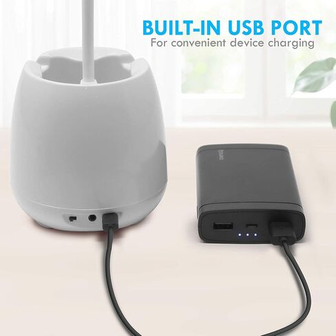 Aduro U-Light Aduro U-Light Desk Lamp Table Light with Wireless Speaker & Phone Stand Desk Organizer, Flexible Gooseneck Table Lamp - Perfect for Home Office Blue in Saudi Arabia