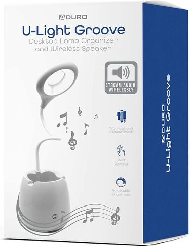 Aduro U-Light Aduro U-Light Desk Lamp Table Light with Wireless Speaker & Phone Stand Desk Organizer, Flexible Gooseneck Table Lamp - Perfect for Home Office Blue in Saudi Arabia