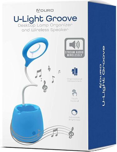 Aduro U-Light Aduro U-Light Desk Lamp Table Light with Wireless Speaker & Phone Stand Desk Organizer, Flexible Gooseneck Table Lamp - Perfect for Home Office Blue in Saudi Arabia