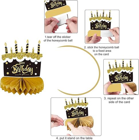 9 Pieces 50th Birthday Decorations for Men Women Black Gold 50th Birthday Centerpieces for Tables Decorations Fifty Years Birthday Party Decoration Supplies in Saudi Arabia