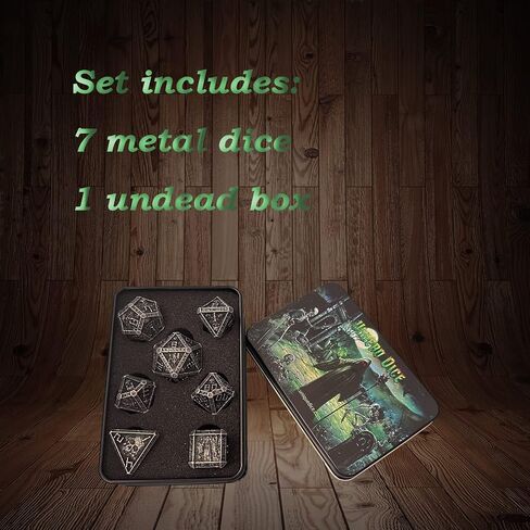 Skull Dice Bone Dice DND Metal Dice Set D&D Skull Dice Polyhedral Dice Set with DND Dice Set Polyhedron Dice for Dungeons and Dragons MTG RPG Table Games D4 D6 D8 D10 D12 D20 D100 in Saudi Arabia