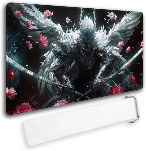 Durable MTG Playmat TCG Playmat with Zone and Locking Edges for MTG Gaming - Includes Waterproof Storage Bag (playmat (59),Without Zone) in Saudi Arabia