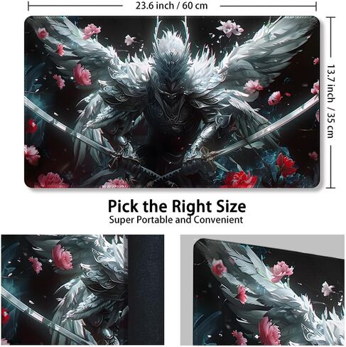 Durable MTG Playmat TCG Playmat with Zone and Locking Edges for MTG Gaming - Includes Waterproof Storage Bag (playmat (59),Without Zone) in Saudi Arabia