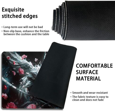 Durable MTG Playmat TCG Playmat with Zone and Locking Edges for MTG Gaming - Includes Waterproof Storage Bag (playmat (59),Without Zone) in Saudi Arabia