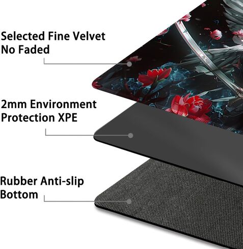 Durable MTG Playmat TCG Playmat with Zone and Locking Edges for MTG Gaming - Includes Waterproof Storage Bag (playmat (59),Without Zone) in Saudi Arabia