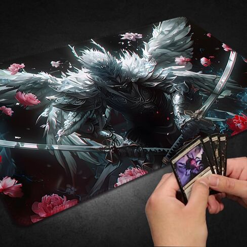 Durable MTG Playmat TCG Playmat with Zone and Locking Edges for MTG Gaming - Includes Waterproof Storage Bag (playmat (59),Without Zone) in Saudi Arabia