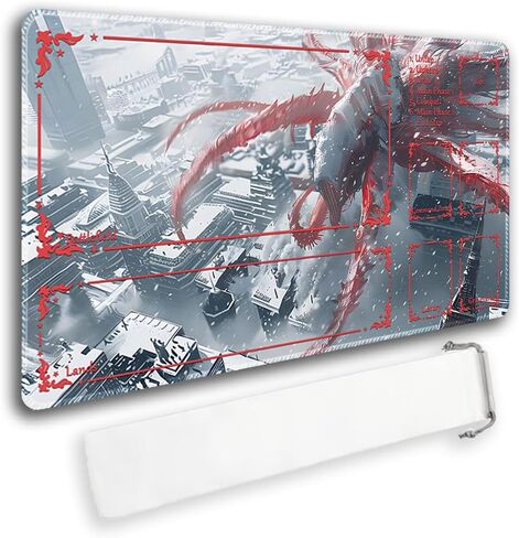 Durable MTG Playmat TCG Playmat with Zone and Locking Edges for MTG Gaming - Includes Waterproof Storage Bag (playmat (59),Without Zone) in Saudi Arabia