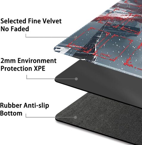 Durable MTG Playmat TCG Playmat with Zone and Locking Edges for MTG Gaming - Includes Waterproof Storage Bag (playmat (59),Without Zone) in Saudi Arabia