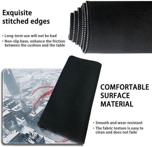 Durable MTG Playmat TCG Playmat with Zone and Locking Edges for MTG Gaming - Includes Waterproof Storage Bag (playmat (59),Without Zone) in Saudi Arabia