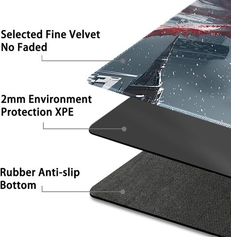 Durable MTG Playmat TCG Playmat with Zone and Locking Edges for MTG Gaming - Includes Waterproof Storage Bag (playmat (59),Without Zone) in Saudi Arabia