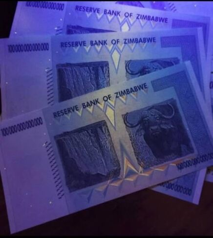 ورق تذكاري عام 100 تريليون، غير متداول، زيمبابوي، أزرق/أخضر، zim100000 in Saudi Arabia