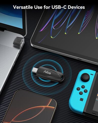 محرك أقراص فلاش Aiibe 128 جيجابايت من النوع C، 128 جيجابايت USB-C 3.2 Gen 1 قراءة تصل إلى 130 ميجابايت/ثانية، محرك أقراص صغير الإبهام USB C ذاكرة فلاش 128 جيجابايت للهواتف الذكية والكمبيوتر المحمول والكمبيوتر اللوحي وأجهزة USB-C (أسود) in Kuwait