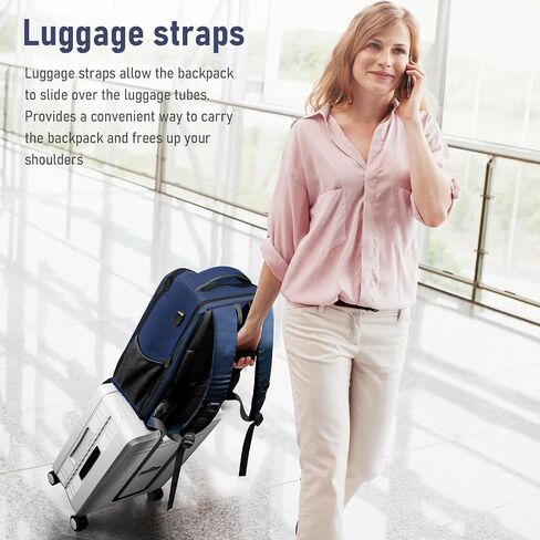 Travel Laptop Backpack for Men and Women, Business Anti Theft Slim Sturdy Laptops Backpack with USB Charging Port, Water Resistant College School Bag, Fits 15.6 Inch Notebook (Black) in Saudi Arabia