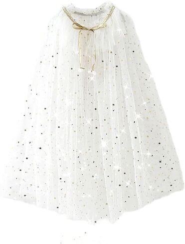 TPMG Girls Princess Sheer Cape, Kids Halloween Costume Tulle Cloak for Dress Up Pretend Play Party Toddlers Pageants in Saudi Arabia