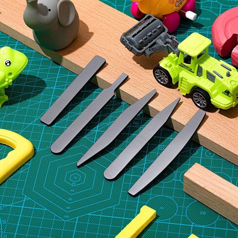 Honoson 10 Pcs 5 Styles Model Kits Precision Glass Files Hobby Model Polishing Tool Kits #10000 Grit Polishing Grinding Tools with Plastic Storage Box for Plastic Model Wood Resin Base Parts in Saudi Arabia