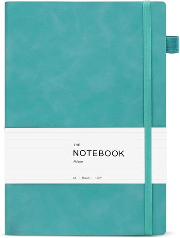Journal Notebook, 200 Pages, Notebooks for Work, Medium A5 Lined Leather Journals for Writing, for Work, Home, School, Thick Paper Travel Gifts Leather bound Journal for Men Women, 6 x 8.3 in Saudi Arabia
