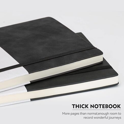 Journal Notebook, 200 Pages, Notebooks for Work, Medium A5 Lined Leather Journals for Writing, for Work, Home, School, Thick Paper Travel Gifts Leather bound Journal for Men Women, 6 x 8.3 in Saudi Arabia