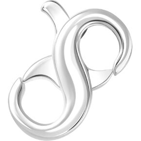 Lobster Clasps Closure Double Opening, 925 Sterling Silver Necklace Bracelet Extender Connector Clasps for Anklet DIY Jewelry Making