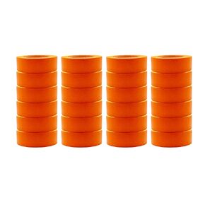 LAUCO Orange Automotive Refinishing Masking Tape, Autobody Painters Tape, 1.5 in. X 60 Yd. 24 Rolls, Moisture, UV and Heat Resistant, Multi-Purpose Masking Tape, No Residue, Painters Tape Bulk