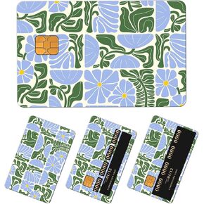 Credit Card Skin, Cute Debit Card Skin Sticker, 4Pcs Stylish Slim Anti-Wrinkling Removable Credit Card Sticker for Transportation, Key Pink Leopard