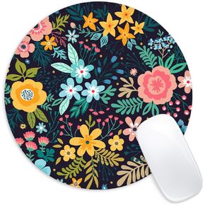 Cat and Dinosaur Round Mouse Pad,Funny Small Mouse Pad with Non-Slip Rubber Base,Mouse Mat,Home Office Decor Desk Accessories,8.7inch Round Mouse Pad in Kuwait