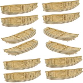 15Pcs Miniature Fishing Boat Models Resin Boat Decor for Home Desk Ornaments and DIY Crafts Fishing Boat Decoration for Desktop and Landscape